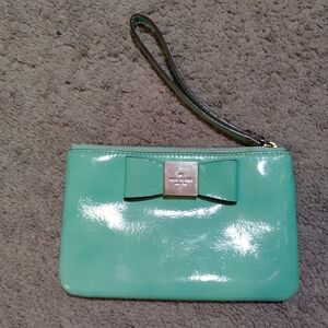 Kate Spade Green Wristlet with Bow